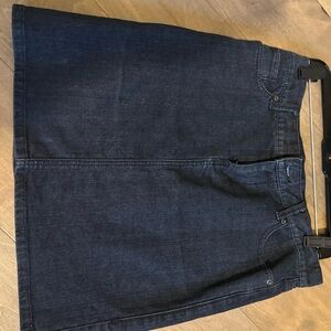 New York & Company Dark Blue Denim Skirt
